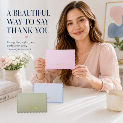 Thank You Cards Bulk with Envelopes, 30 Pack Blank Note Cards Set