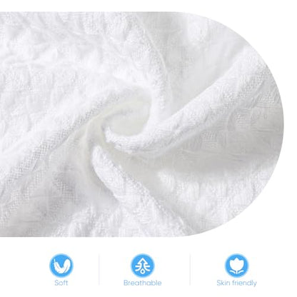 Baby Blanket for Boys Girls God Bless Easter Baptism Christening Shawl White Soft Knit Receiving Swaddle Newborn Unisex Summer Autumn Winter Nursing Cover - color: God Bless Blanket