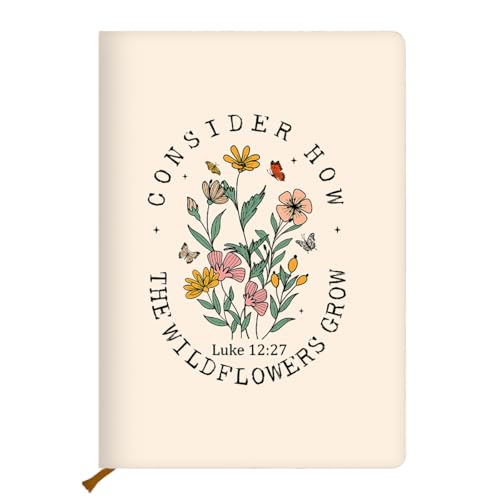Beige Christian Hard Shell Journal Notebook 200 Sheets (5.8 x 8.3) - color: Multi 1152