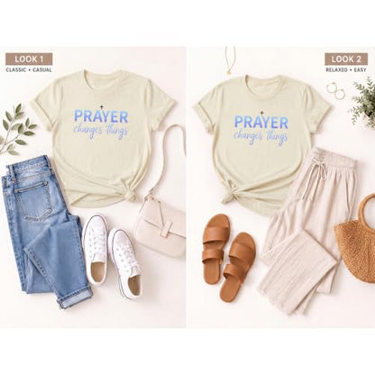 BeWithYou Christian Shirts for Women Religious Faith Jesus God Tshirts Inspirational Bible Verse Cross Graphic Tee Casual Top - color: Apricot, size: Medium