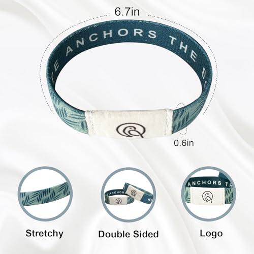 NFC Bible Verse Bracelets, Blue - color: HOPE ANCHORS THE SOUL