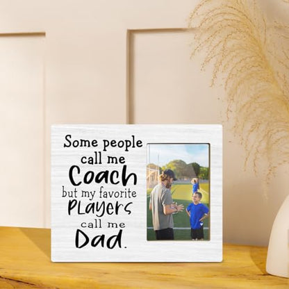 Dad Coach Gift Picture Frame, Thank You Coach Gift,4x6 Picture Frame - color: green
