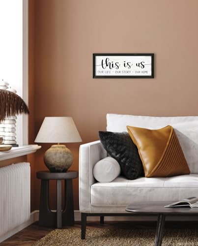 This is Us Our Life Our Story Our Home Wall Decor Family Signs 6" x 14.5" - color: This is Us Our Life Our Story Our Home