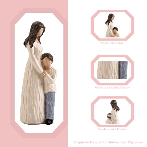 Mother and Son Figurines, Gifts for Mom, 9.5" H - style: Mother Son