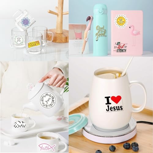 120 Pcs Inspirational Christian Stickers - Bible Verse Faith, Religious Jesus Motivational Stickers for Christmas, Easter Gifts - style: Christian Stickers 120Pcs