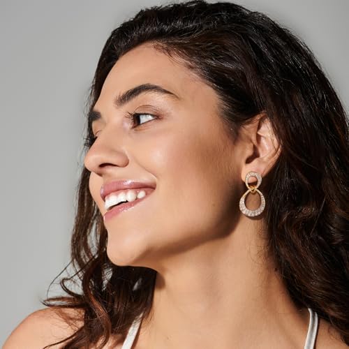 18K Gold Plated Hoop Earrings for Women, NICKEL-FREE & HYPOALLERGENIC, Timeless Jewelry Gift - color: gold