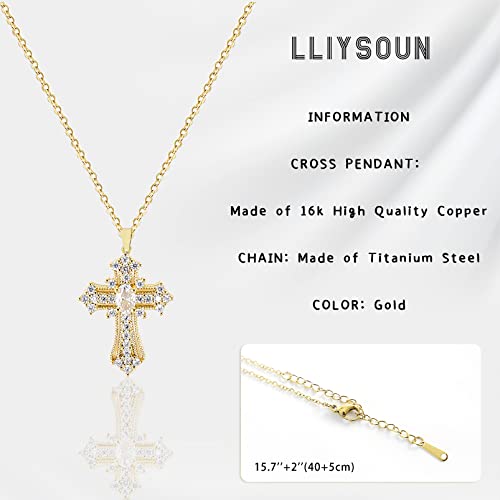 Cross Pendant Necklace for Women Jewelry Gold Cross Necklaces for Women Cross Necklace Minimalist Trendy Jewelry Valentines Day - style: CN4