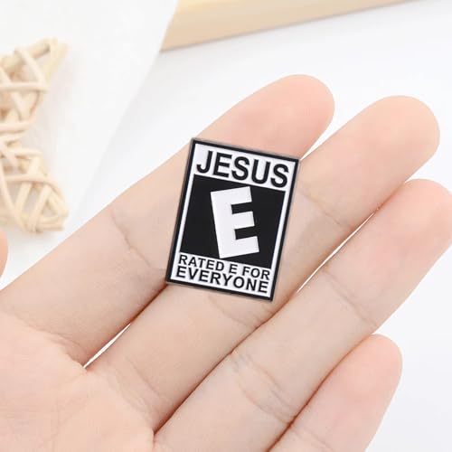 2pcs Jesus Cross Pin,Hat Jacket Enamel Pins Jesus Pins for Backpacks Jesus Saves Lapel Pin i Love Christian Pins for Backpacks Decoration Cross Brooch For Women