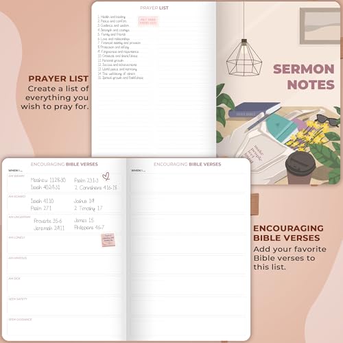 Clever Fox Bible Study Journal, Guide, Supplies for Women 7x10 Terracotta - color: Dark Terracotta, size: Smaller than A4 (7" x 10")