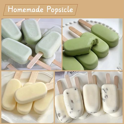 KTOJOY 100Pcs Jumbo Wooden Craft Sticks Popsicle Stick 6” Long x 3/4”Wide Treat Ice Pop for DIY Crafts，Home Art Projects, Classroom Supplies