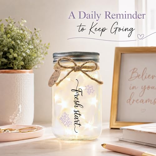SOLMAY New Beginnings Gifts for Women, New Job Gifts for Women Keepsake Jar - color: Mason New Beginnings