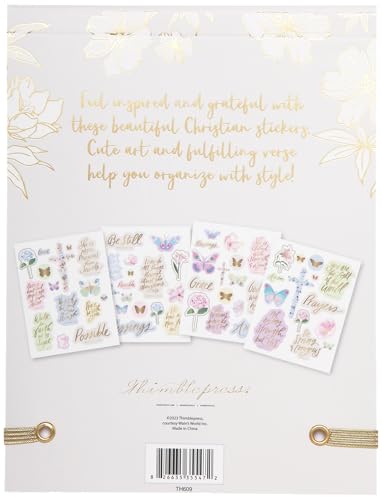 WORLD TRAVELER Eccolo Bible Quotes Sticker Book. 28 Pages of Inspirational and Prayer Themed Stickers - color: Stick To Faith