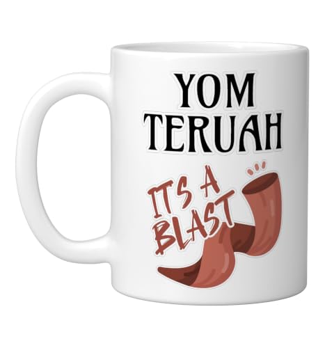 Yom Teruah It's a Bang Ceramic Mug, White - color: White, size: 11 Ounces