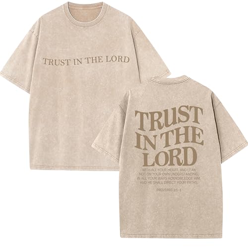 Christian Believer Faith God Religious T-Shirt Jesus Shirts for Women Men - color: Apricotc, size: Small