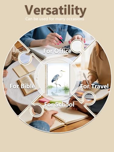 Blue Heron Gifts Notebook, Zen Nature Bird Journal for Adults Women, Bird Lover Watcher Gifts, Coastal Birding Hardcover Notebook Journal for Work Study 5.5x8.3 in - color: Blue Heron