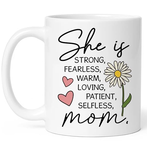 Mothers Day Gifts for Mom Mugs, Mama Best Moms Cup Gift from Daughter, Coffee Mug with Inspirational Quote, Cute Mama Mugs for Daily Tea and Coffee, Coffee Mug for Mom Affirmations - color: Mom