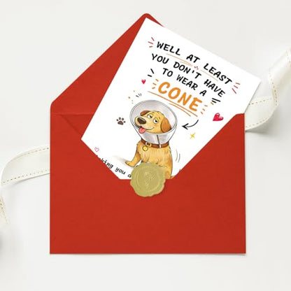 Funny Get Well Card, Get Well Soon Recovery Card - color: BK-054