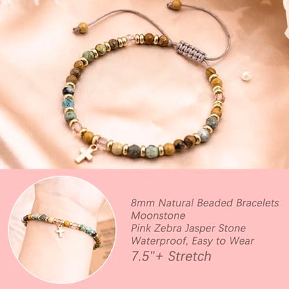 Baptism Gifts for Women Inspirational Faith Christian Beaded Bracelet