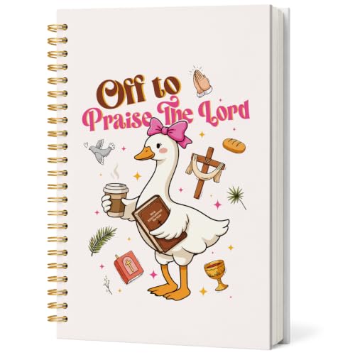 Goose Christian Church Notebook Journal for Women Teen Girls Gifts - color: Goose Lord