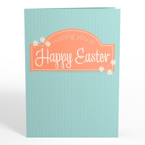 Lovepop Happy Easter Lambs Pop-Up Card with Notecard & Envelope, 5x7 - color: Happy Easter Lambs