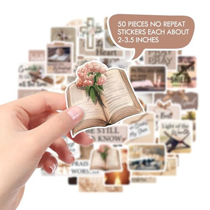 Christian Prayer Board Supplies - 50 Pcs Brown Bow Jesus Stickers - color: Brown Bow