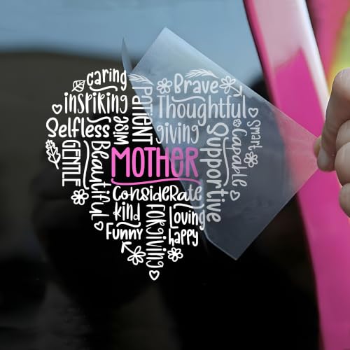 Mother Car Decal Other Size Funny Mom Beautiful Caring Inspiring Selfless Mother's Day Humor Car Windows Trucks Accessories Affirmations Vinyl Waterproof Bumper Sticker Gift for Mom Dad Friend - color: Mother, size: Other Size