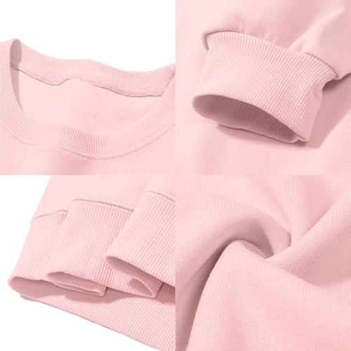 Cat Sweatshirts for Women Graphic Print Sweatshirt Funny Long Sleeve Shirt Cute Pullover Lightweight Hoodie Tops - color: Pink, size: Small