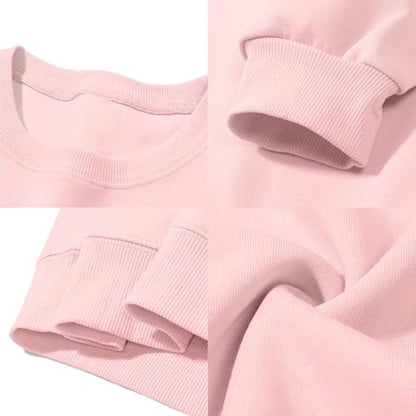 Cat Sweatshirts for Women Graphic Print Sweatshirt Funny Long Sleeve Shirt Cute Pullover Lightweight Hoodie Tops - color: Pink, size: Large