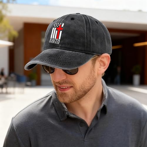 Christian Baseball Cap for Men & Women - Embroidered Jesus Cross Hat, Adjustable Christian Gifts - color: Christian-themed Hats-21