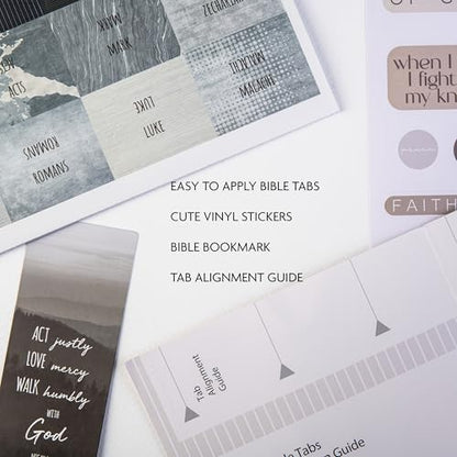 DiverseBee Laminated Bible Tabs for Men and Women (Noble Theme) - color: Noble