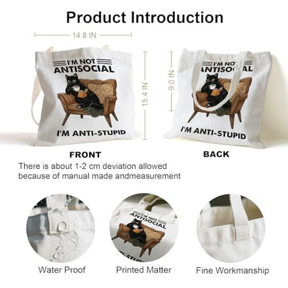 Book Canvas Bag, Read Tote Bag, Inspirational Canvas Bag. - color: White Read Inspirational-08