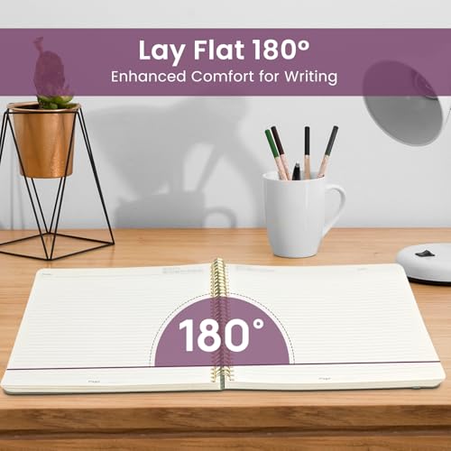 Taja Large Spiral Lined Journal for Women and Men, Notebook for Work - color: J-Jungle