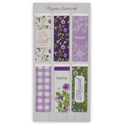 Christian Art Gifts Colorful Magnetic Scripture Bookmark Set for Women - color: Be Still