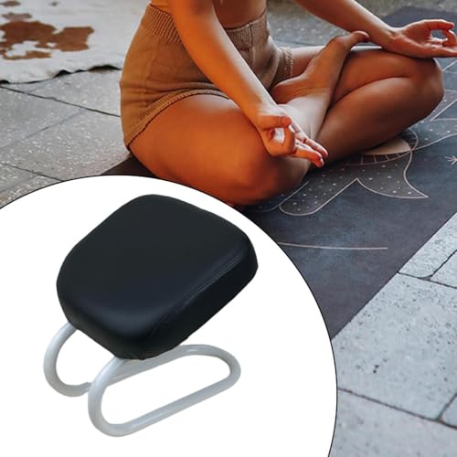 Colaxi Meditation Stool for Adults, Meditation Bench Kneeling Stool, Ergonomic Portable Chair with Anti Slip Cover, Adjustable Prayer Bench Seat for Home Studio Praying Yoga, Style D Black - color: Style D Black