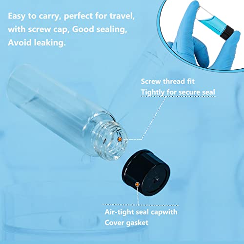 PEKYBIO 4ML Small Clear Glass Vials with Screw Caps, 20 PCS - size: 4 ml (20 pieces)