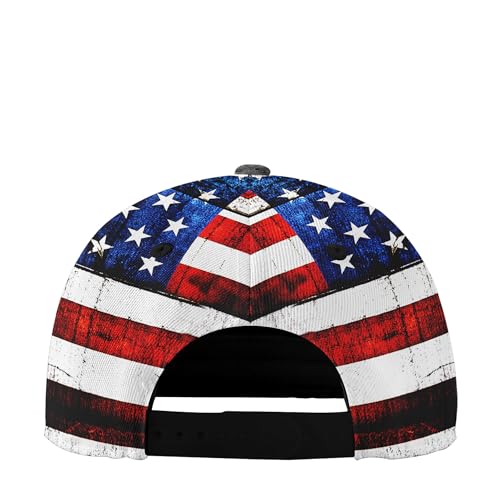 American Flag Christian Trucker Hat for Men Women, Adjustable Snapback Baseball Cap USA Pride Hat Religious Gifts - color: Black Red White Faith