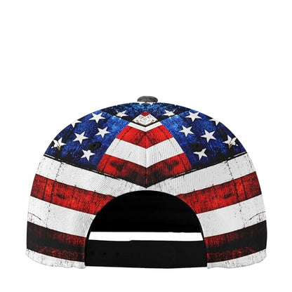 American Flag Christian Trucker Hat for Men Women, Adjustable Snapback Baseball Cap USA Pride Hat Religious Gifts - color: Black Red White Faith