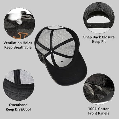 3D Embroidered Christian Hat for Men & Women, Jesus Faith Cross Hat, Religious Gifts for Christians Clothes - color: Leather - Camouflage