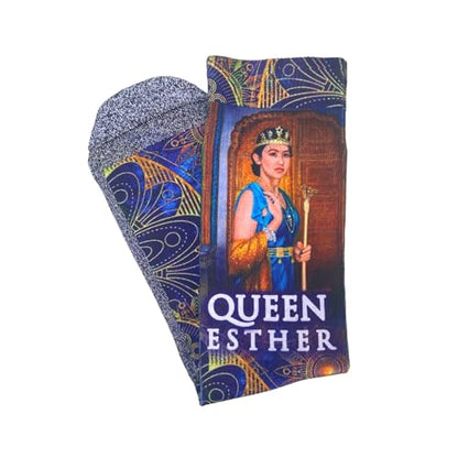 Bible Verse Socks for Men, Christian Scripture Crew Socks, Faith Gift - color: Esther