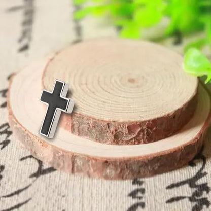 Tie Pins for Men,Lapel Pin for Men,Cross Pin,Jesus Fish Brooch,Cartoon Fish Pin Christian Jewelry Lapel Pin for Religious Lapel Pin Gift