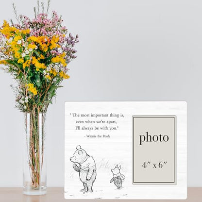 Pooh Bear Quote Picture Frame, Encouragement Gifts for Kids - color: Apart