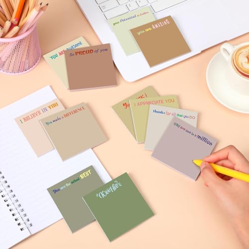 Yinder 24 Pcs Inspirational Sticky Notes Gifts, Thank You, Boho - color: Boho, size: Thank You