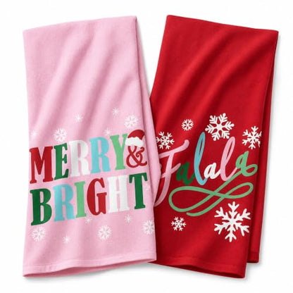 Christmas Kitchen Towels Set of 2