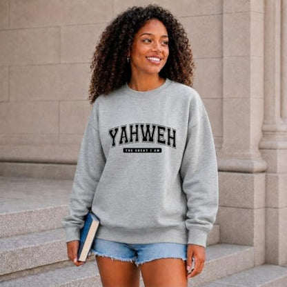 Christian Jesus Faith Sweatshirts For Women Yahweh Religious Bible Verse God Sweatshirt Graphic Inspirational Hoodies