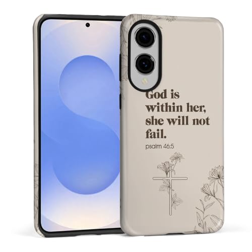 Compatible with Samsung Galaxy S25 Edge Full Body Matte Case Hard Shell Shockproof Screen Lens Protection for Girl Boy Cute Pattern Christian Bible Verse Religious Scripture Jesus - color: Christian Bible Verse Religious Scripture Jesus, size: Samsung Gal