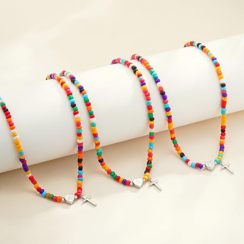 18K Gold Plated Colorful Initial Necklaces for Girls Women Kids - color: SILVER-D