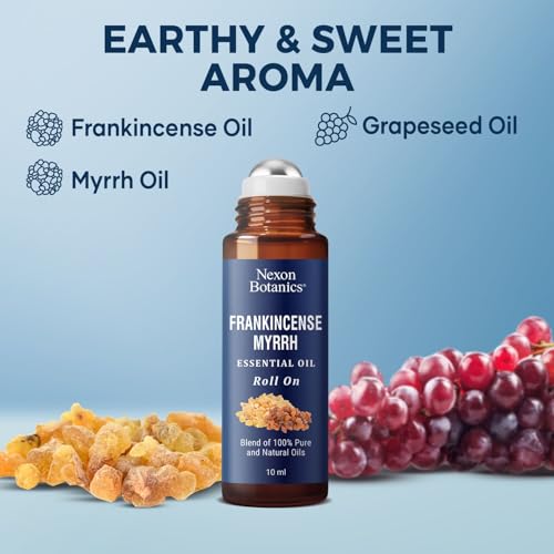 Frankincense & Myrrh Roll-On for Skin Care 10 ml - Aromatherapy & Wellness