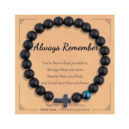 First Day of School Bracelets, Back to School Bracelets Mommy and Me - color: 1PCS Black