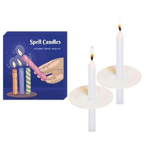 White Short Taper Candles, 20 Pack 5 Inch Church Candle Bulk with Drip Protectors, Unscented Candlesticks for Christmas Eve and Easter Candlelight Service, Vigil, Memorial and Devotional - size: 5 Inch, Pack of 20