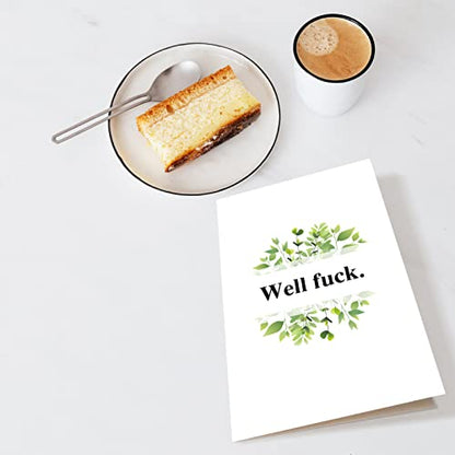 Funny Well F Get Well Soon Card, Sorry for Your Loss Card, Sympathy Card - color: Well Fuck